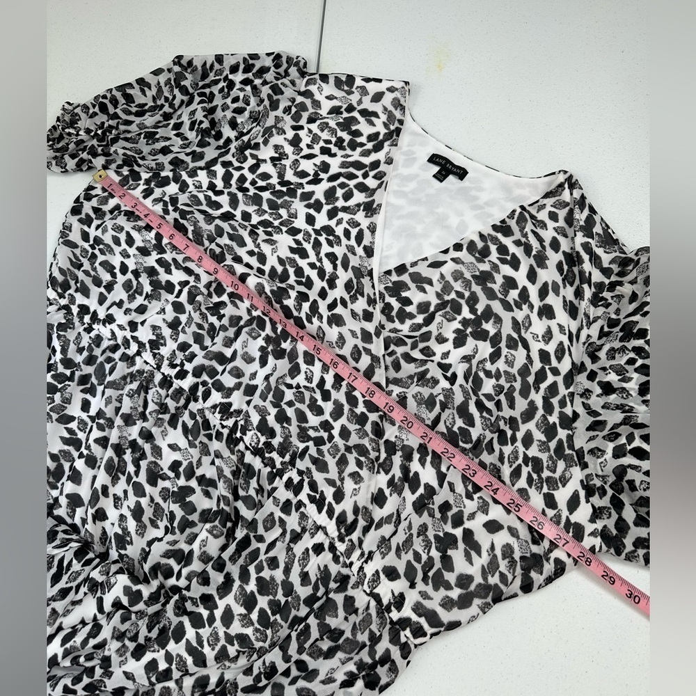 Lane Bryant Brushstroke Crossover High-Low Maxi Dress - Picture 7 of 15